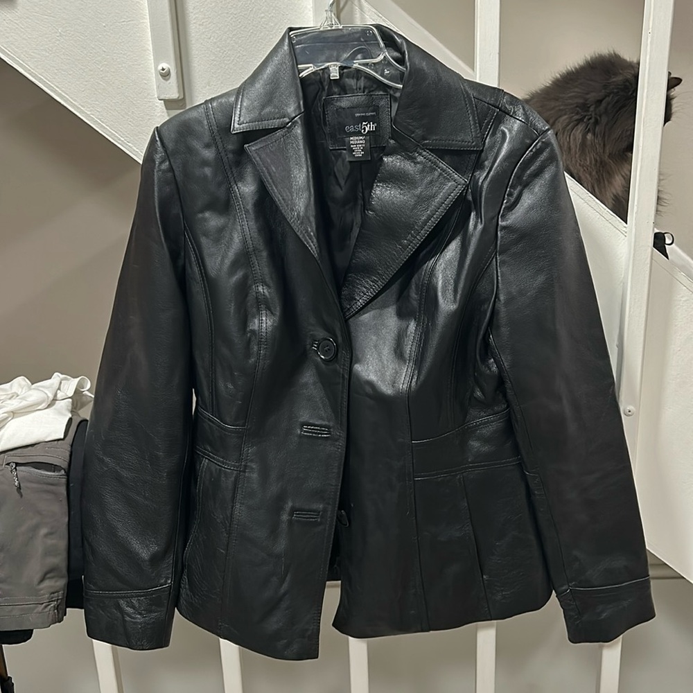 East 5th Leather Jacket‎ Women’s Genuine Leather Vintage SZ M